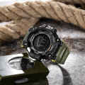 Reloj para hombre militar resistente al agua SMAEL reloj deportivo ejército LED cronómetros digitales para hombre 1802 relojes relogio masculino